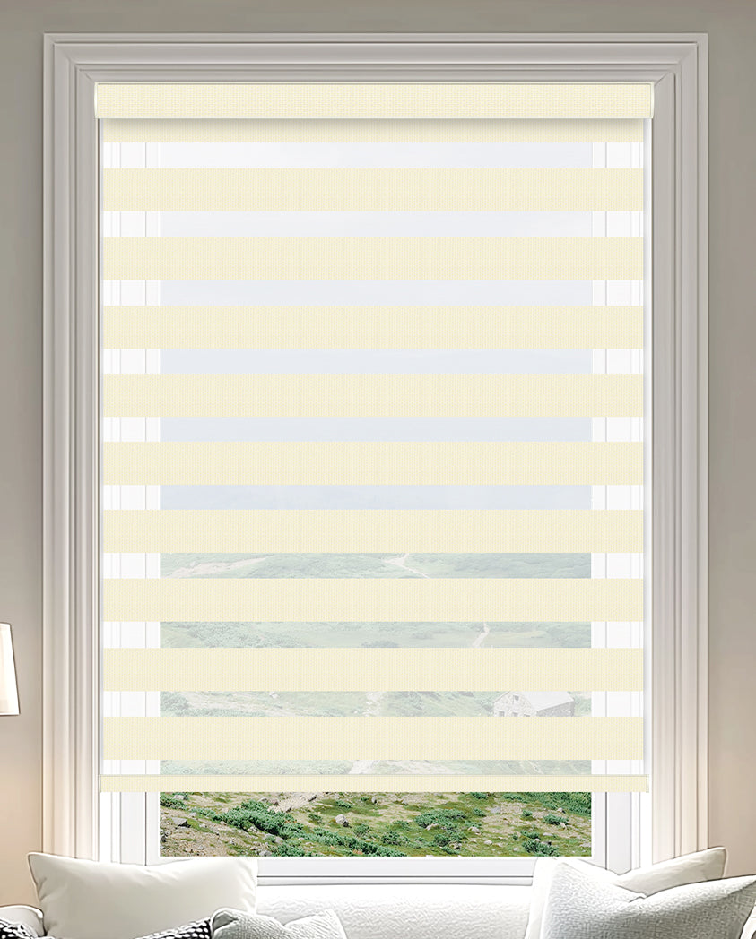 Milton Cream Light Filtering Zebra Shade