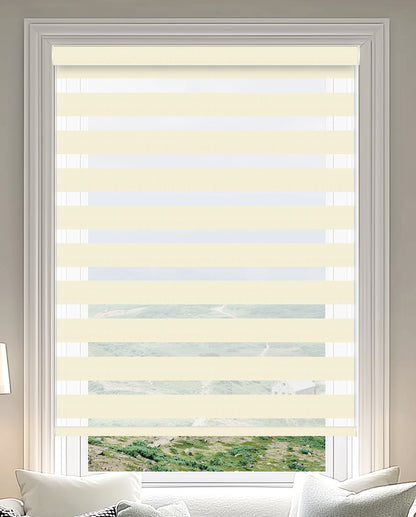 Milton Cream Light Filtering Zebra Shade