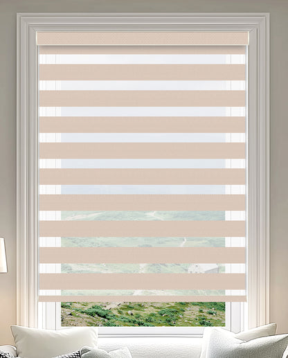 Milton Champagne Light Filtering Zebra Shade
