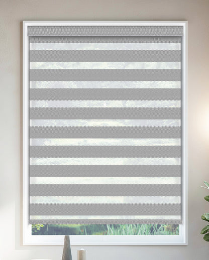 Milton Silver Light Filtering Zebra Shade