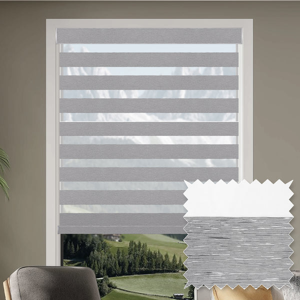 Miro Peppercorn Light Filtering Zebra Shade
