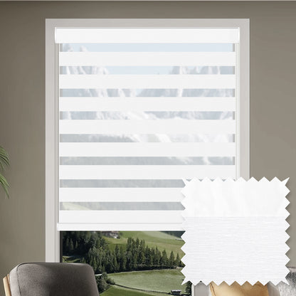 Miro Snow Light Filtering Zebra Shade