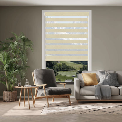 Miro Peanut Light Filtering Zebra Shade