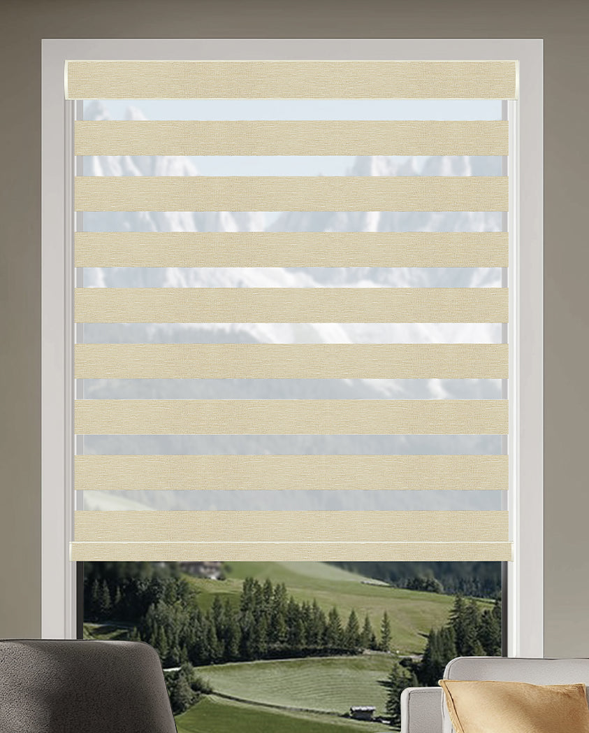 Miro Peanut Light Filtering Zebra Shade