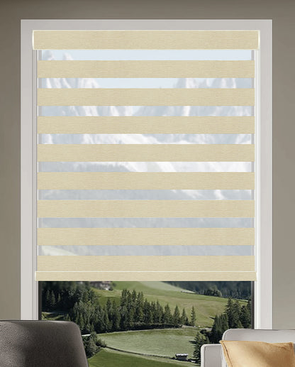 Miro Peanut Light Filtering Zebra Shade