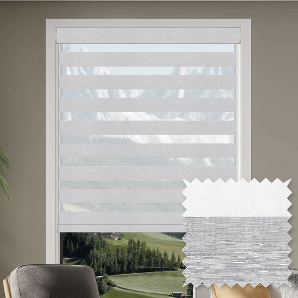 Miro Silver Light Filtering Zebra Shade
