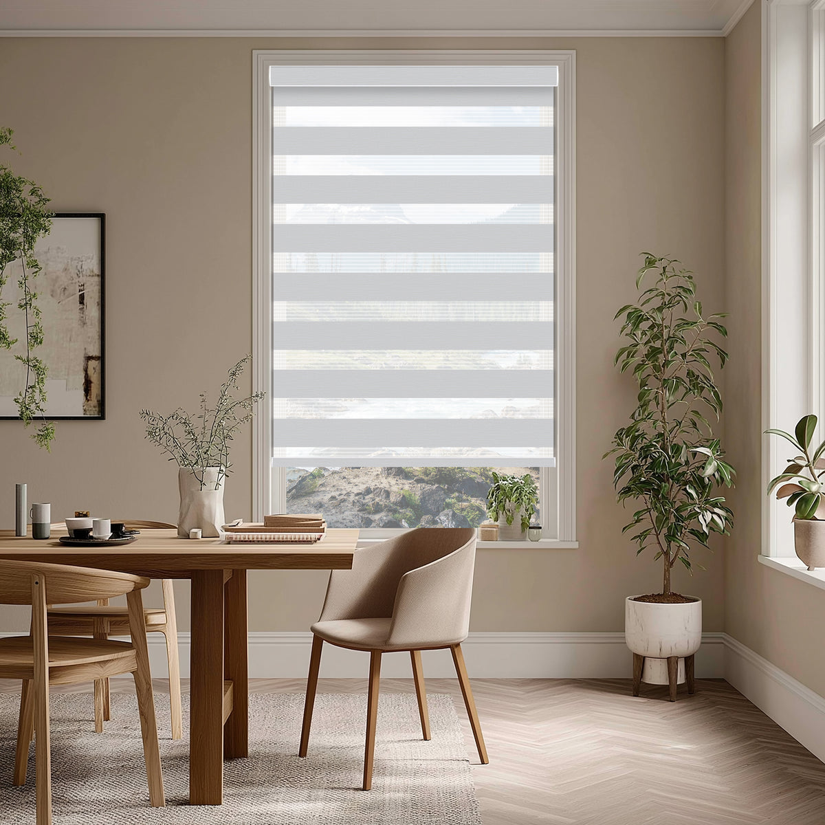 Noam Ice Light Filtering Zebra Shade