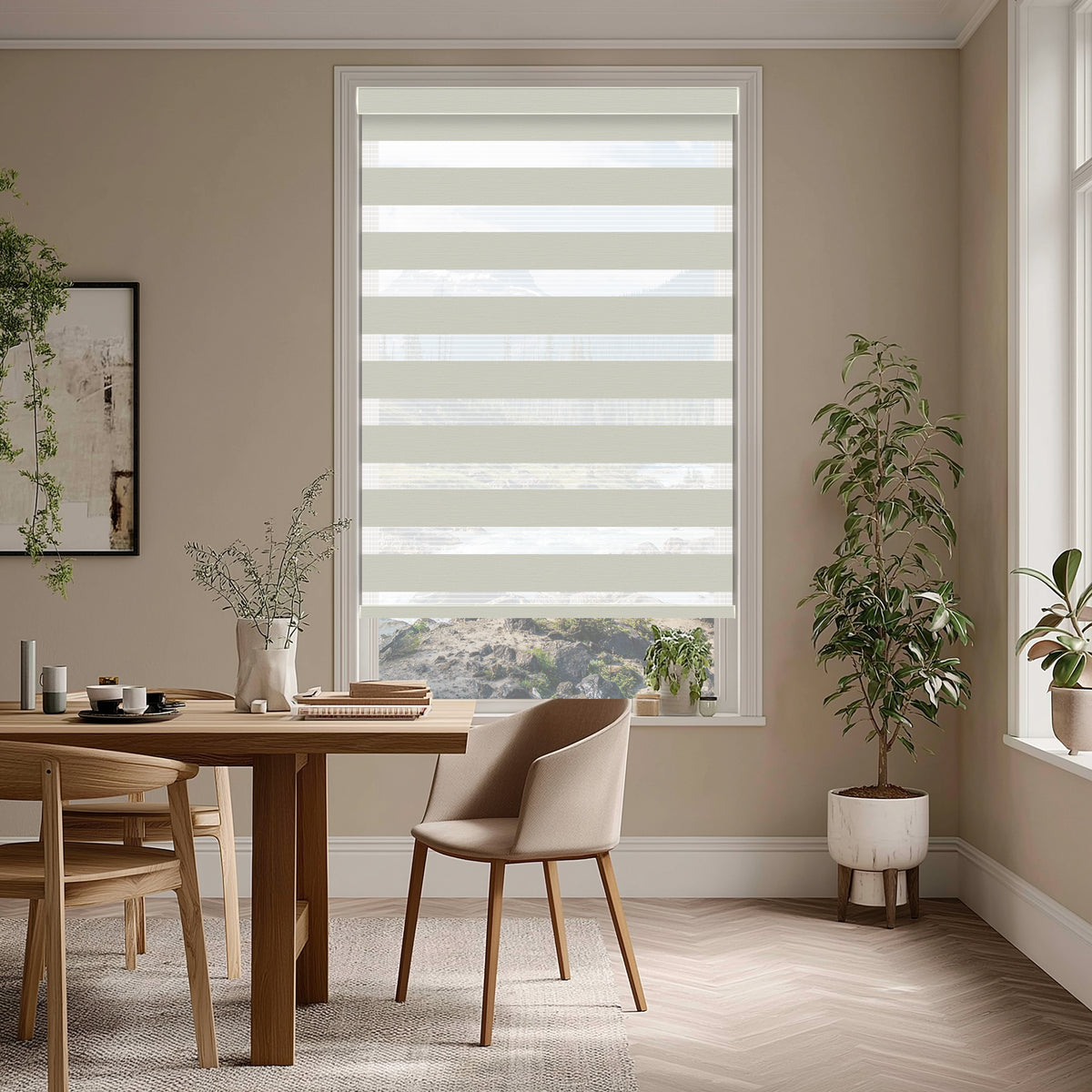 Noam Shell Light Filtering Zebra Shade