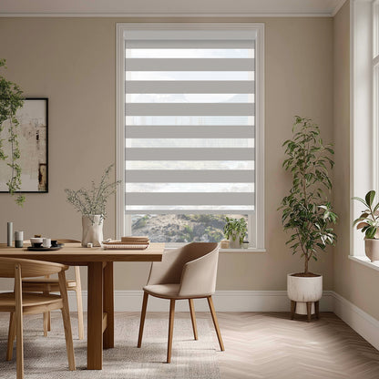 Noam Zinc Light Filtering Zebra Shade