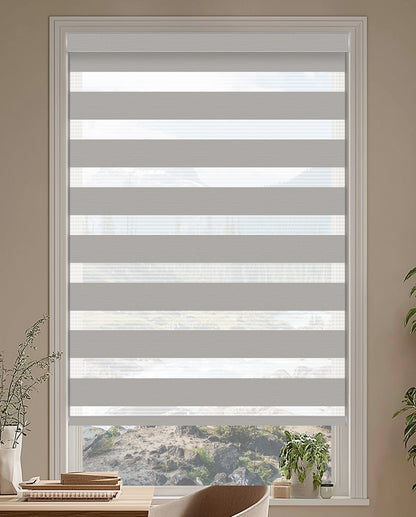 Noam Zinc Light Filtering Zebra Shade