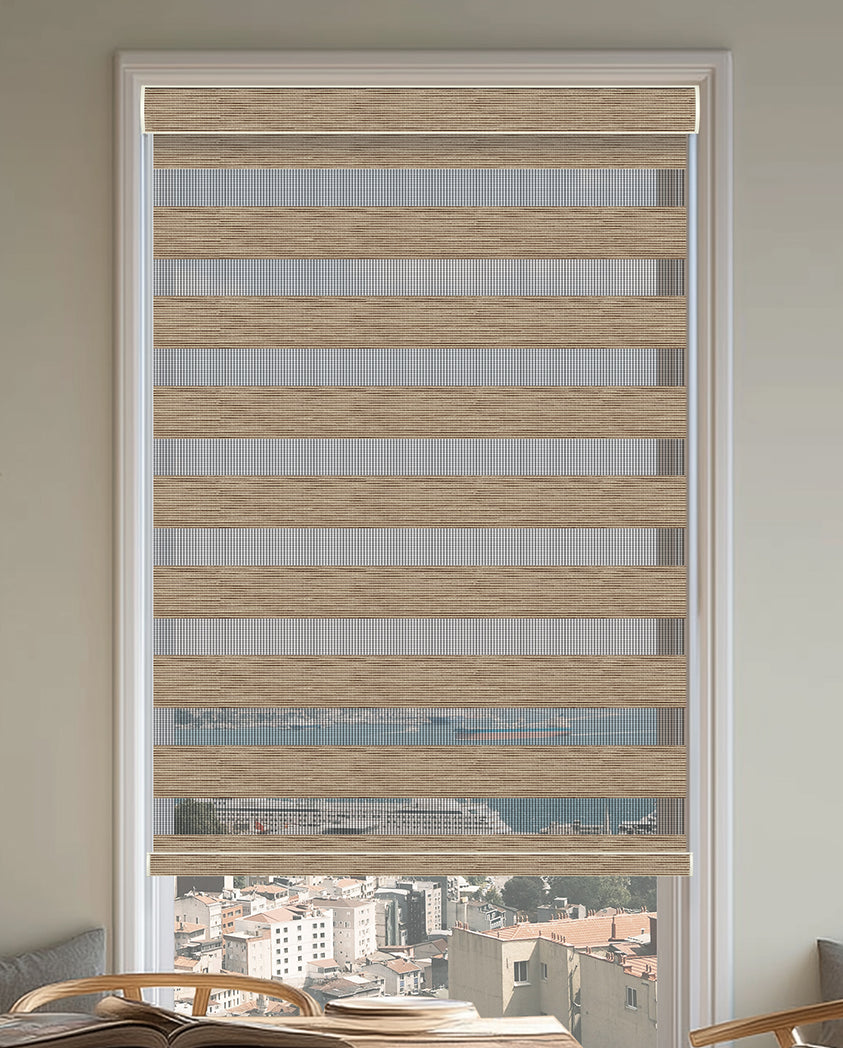 Pollux Muffin Light Filtering Zebra Shade
