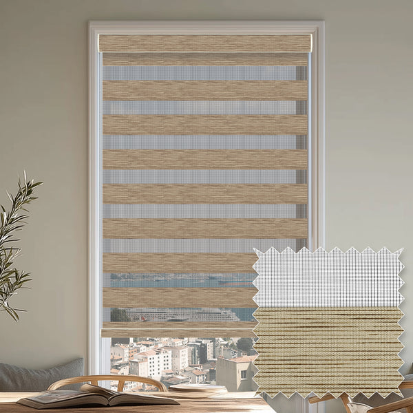 Pollux Muffin Light Filtering Zebra Shade