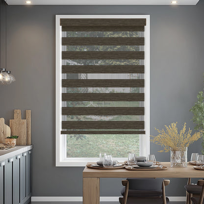 Pollux Sandalwood Light Filtering Zebra Shade