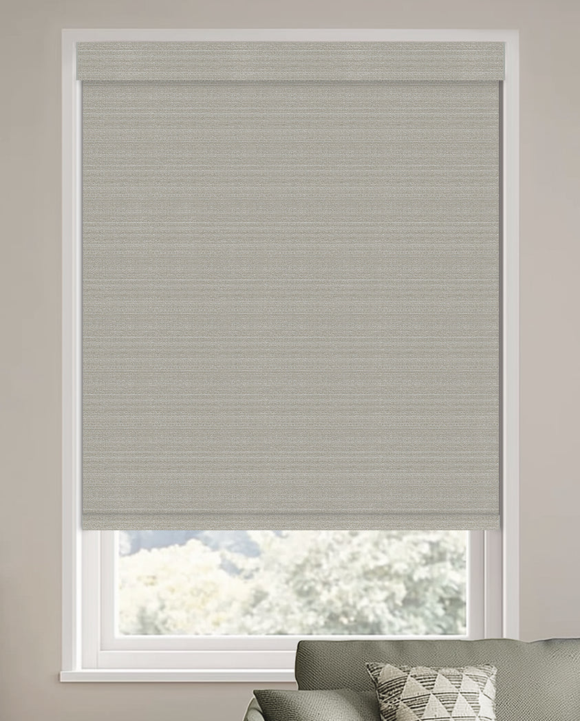 Quintana Cement Blackout Roller Shades