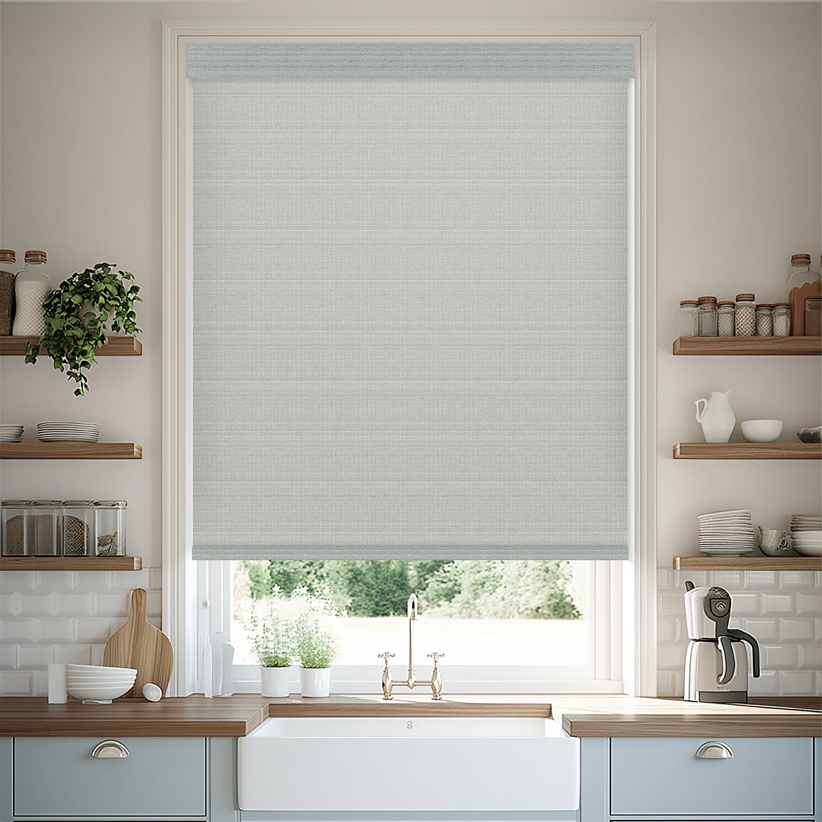 Quintana Steel Light Filtering Roller Shades