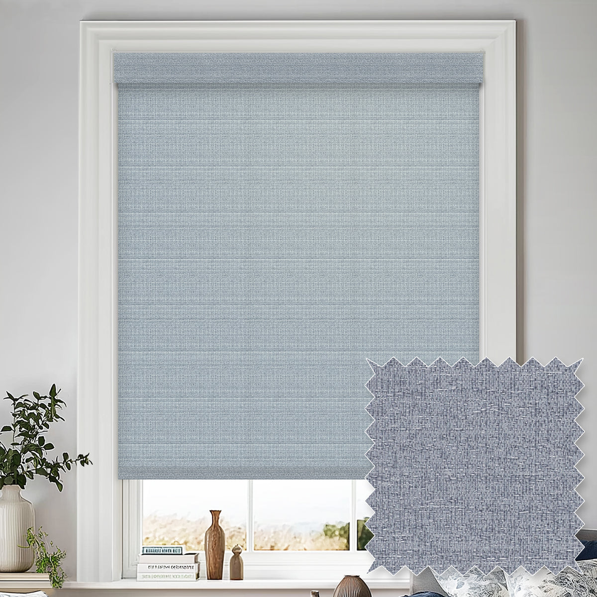 Quintana Waterfall Light Filtering Roller Shades