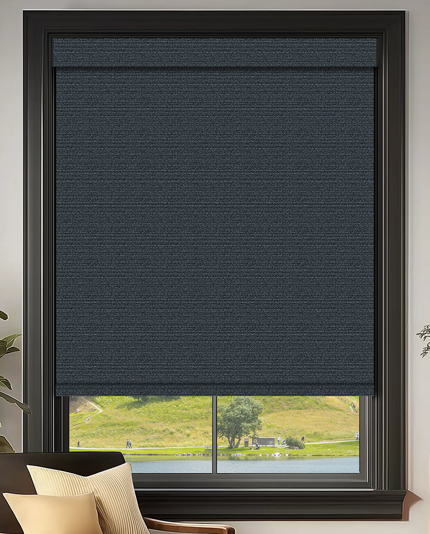 Quintana Obsidian Blackout Roller Shades