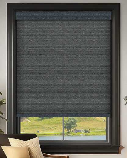 Quintana Obsidian Light Filtering Roller Shades