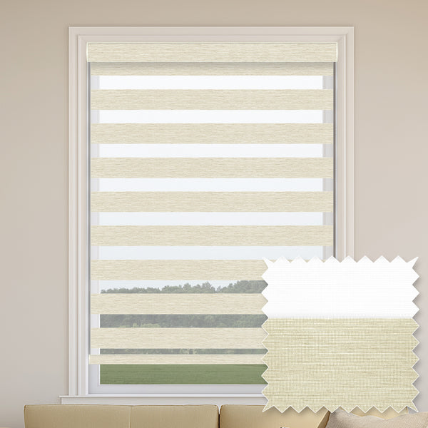 Rasch Champagne Light Filtering Zebra Shade