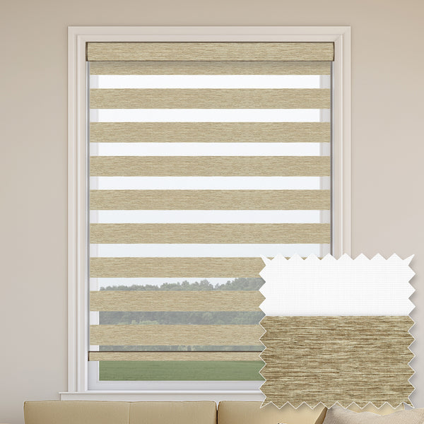 Rasch Sand Light Filtering Zebra Shade