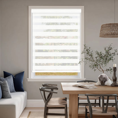 Rosier Bright White Light Filtering Zebra Shade