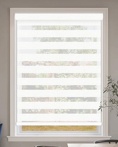 Rosier Bright White Light Filtering Zebra Shade