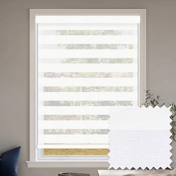 Rosier Bright White Light Filtering Zebra Shade