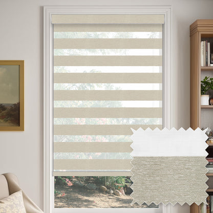 Rosier Mocha Light Filtering Zebra Shade