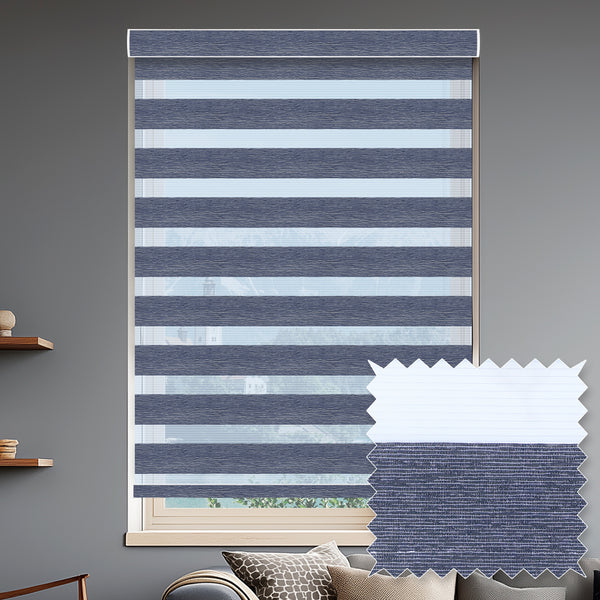 Rosier Ink Light Filtering Zebra Shade