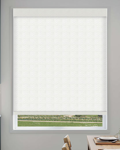 Ridge Snow Light Filtering Roller Shades