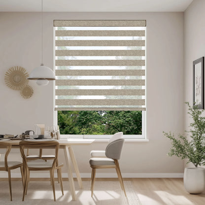 Rimini Mocha Light Filtering Zebra Shade
