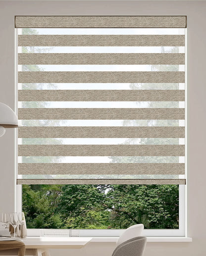 Rimini Mocha Light Filtering Zebra Shade