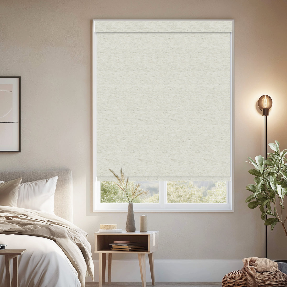 Verona Linen Milk Blackout Roller Shades