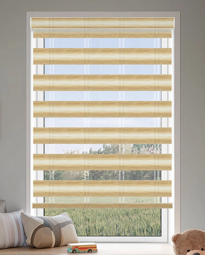 Salem Peanut Light Filtering Zebra Shade