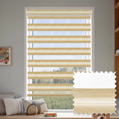 Salem Peanut Light Filtering Zebra Shade
