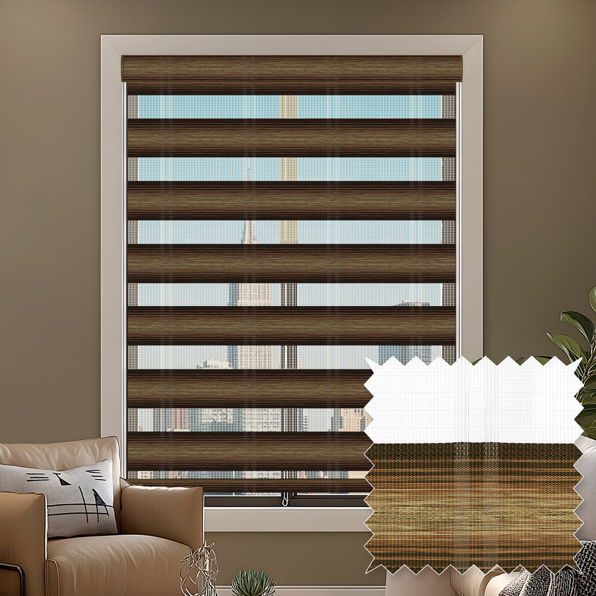 Salem Sunset Light Filtering Zebra Shade