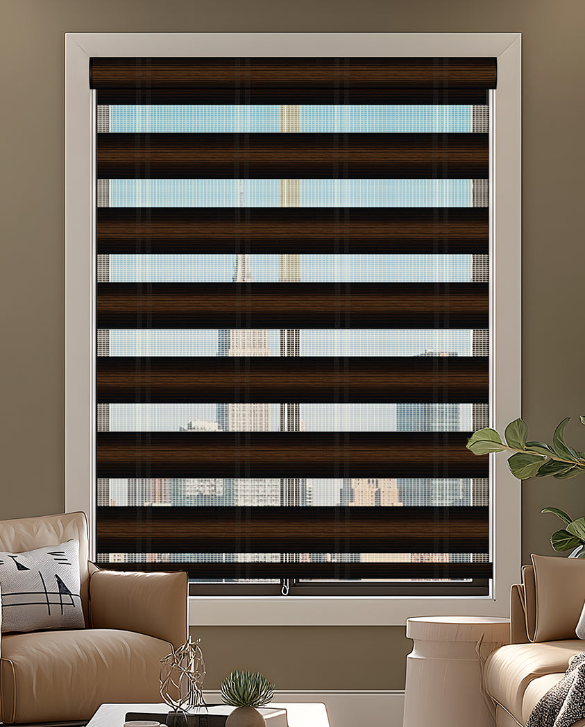 Salem Fireplace Light Filtering Zebra Shade