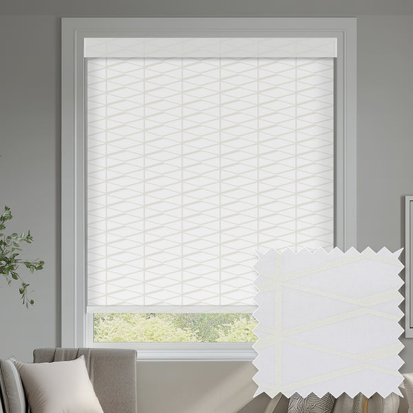 Seine River Bright White Light Filtering Roller Shades