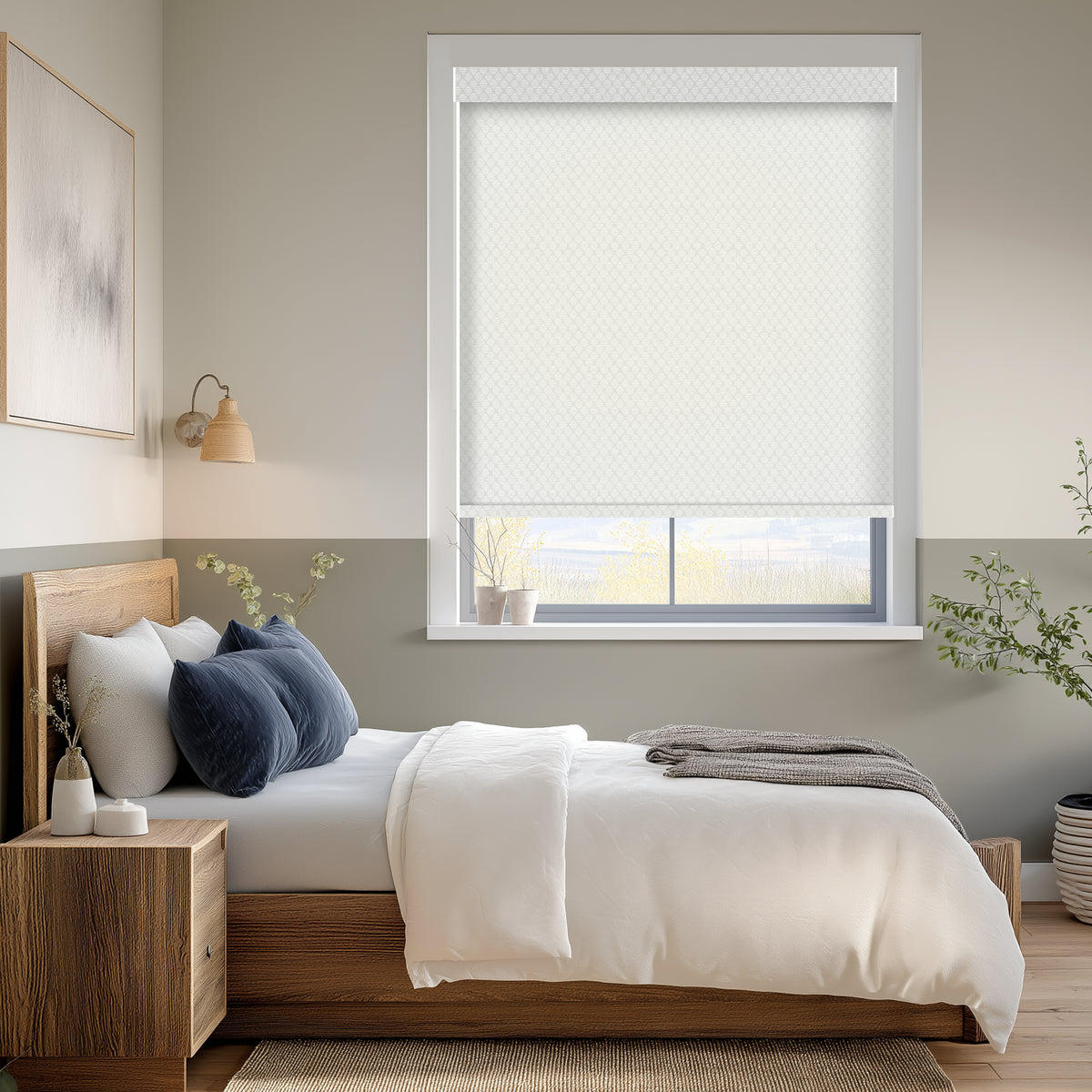 Sirocco Snow Light Filtering Roller Shades