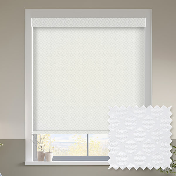 Sirocco Snow Light Filtering Roller Shades