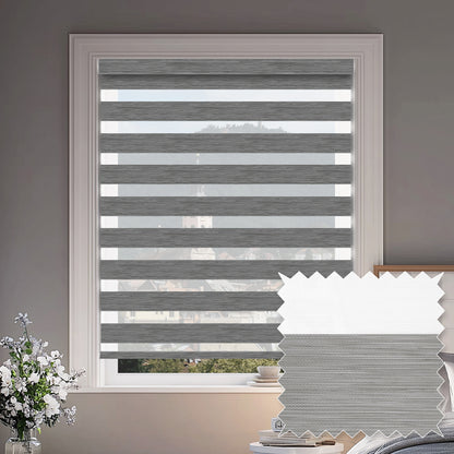 Sherborne Steel Blackout Zebra Shade