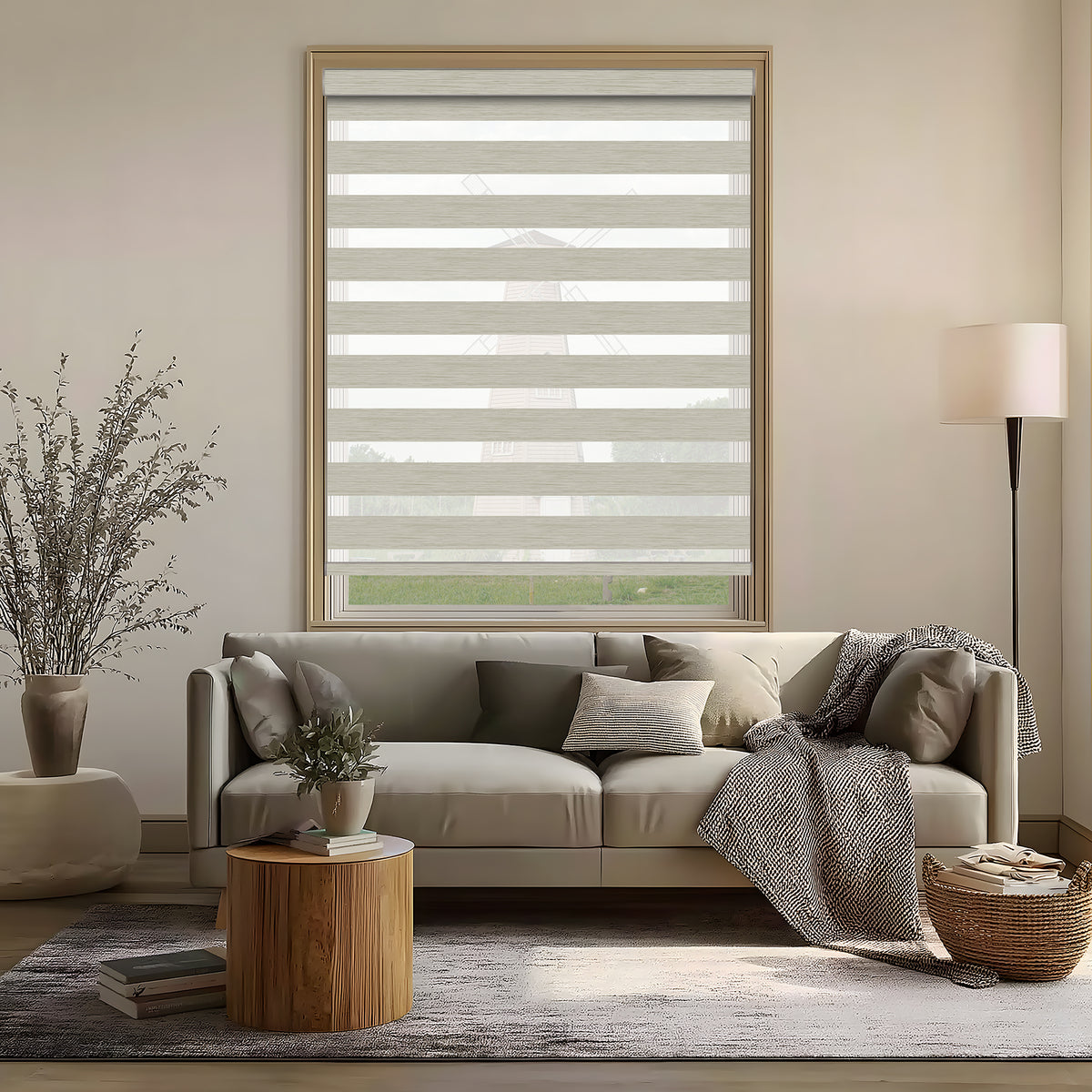 Sherborne Mist Blackout Zebra Shade