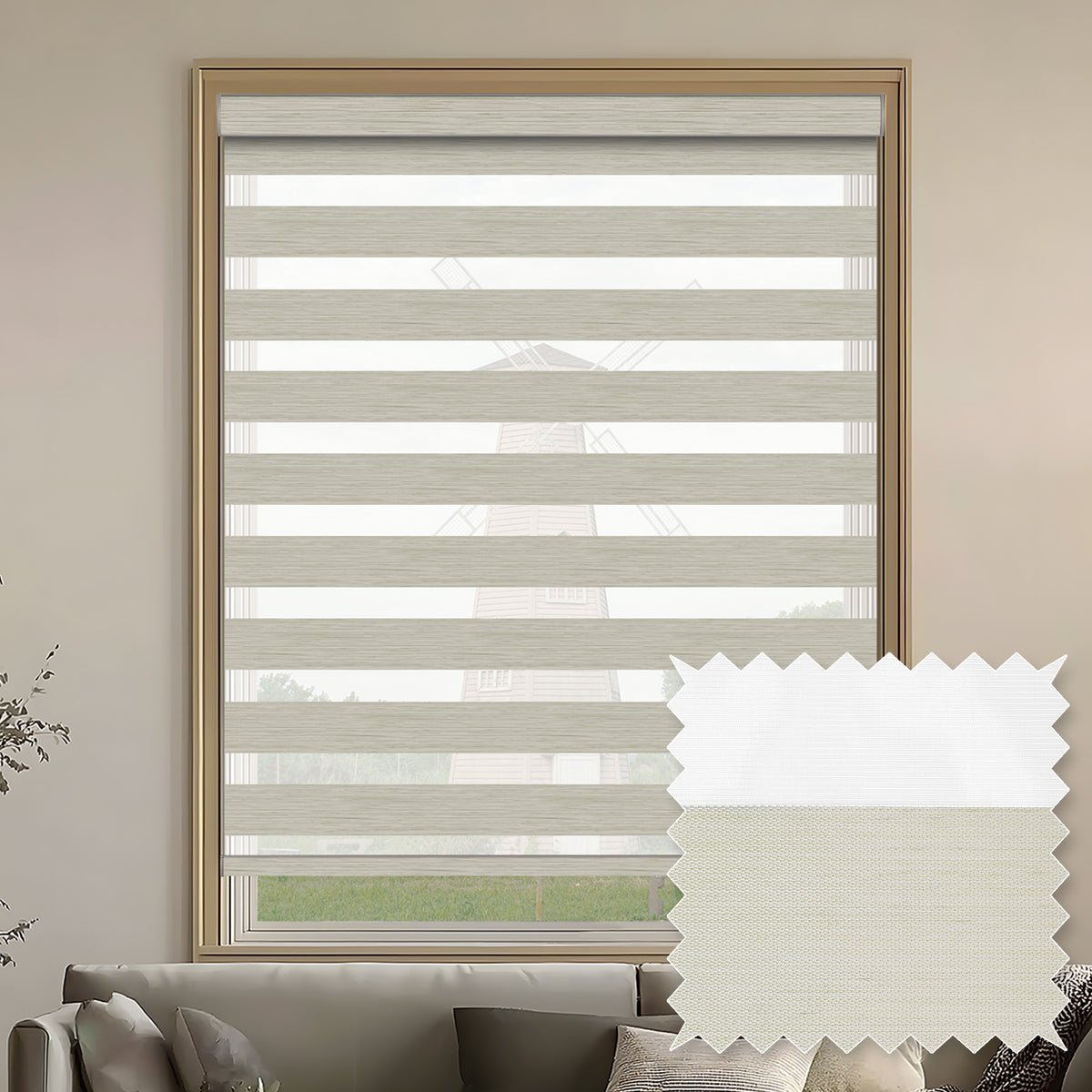 Sherborne Mist Blackout Zebra Shade