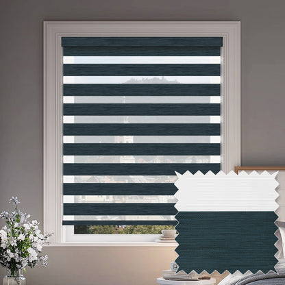 Sherborne Dark Ink Blackout Zebra Shade