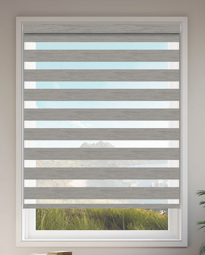 Sherborne Zinc Blackout Zebra Shade