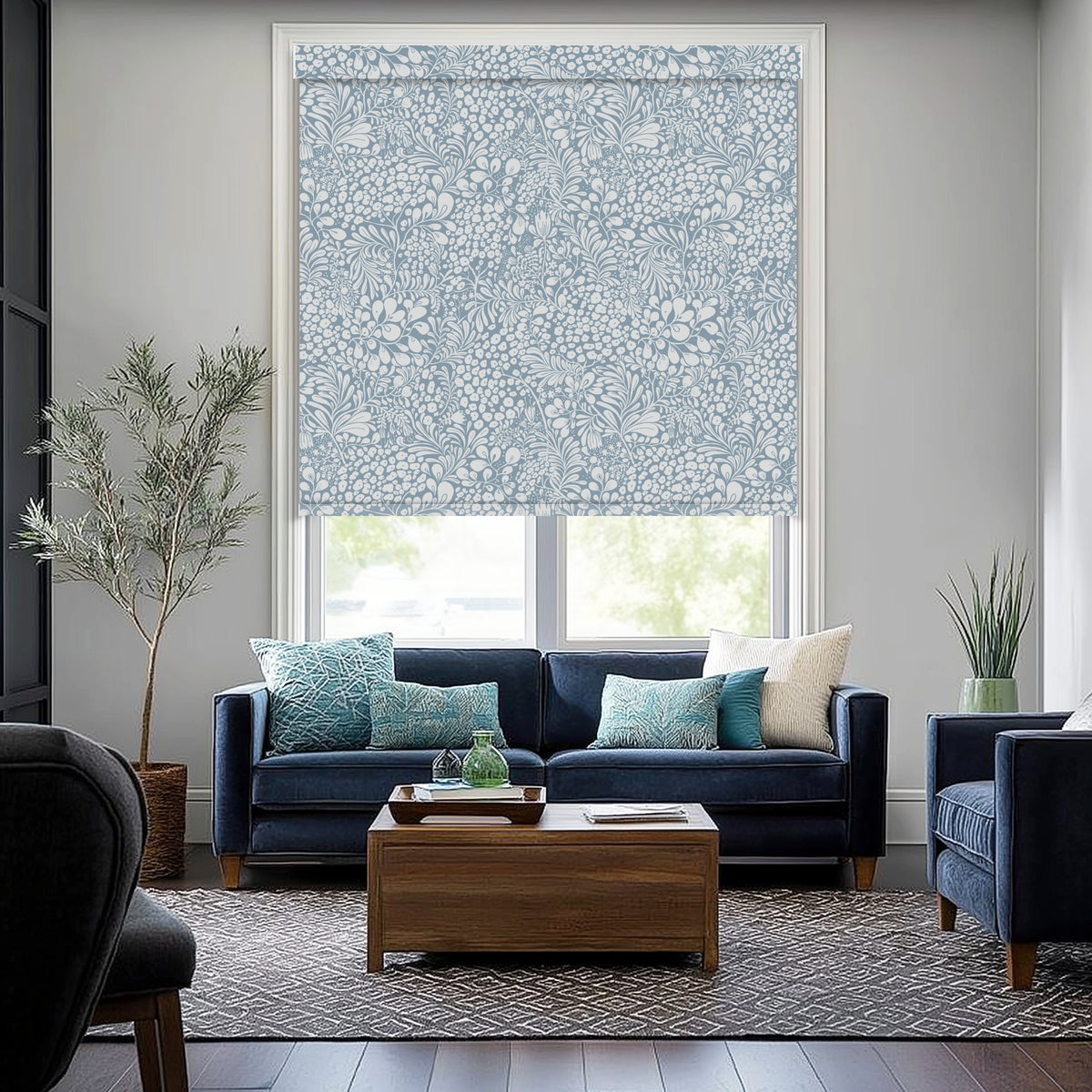 Summer Berry Rain Blackout Roller Shades