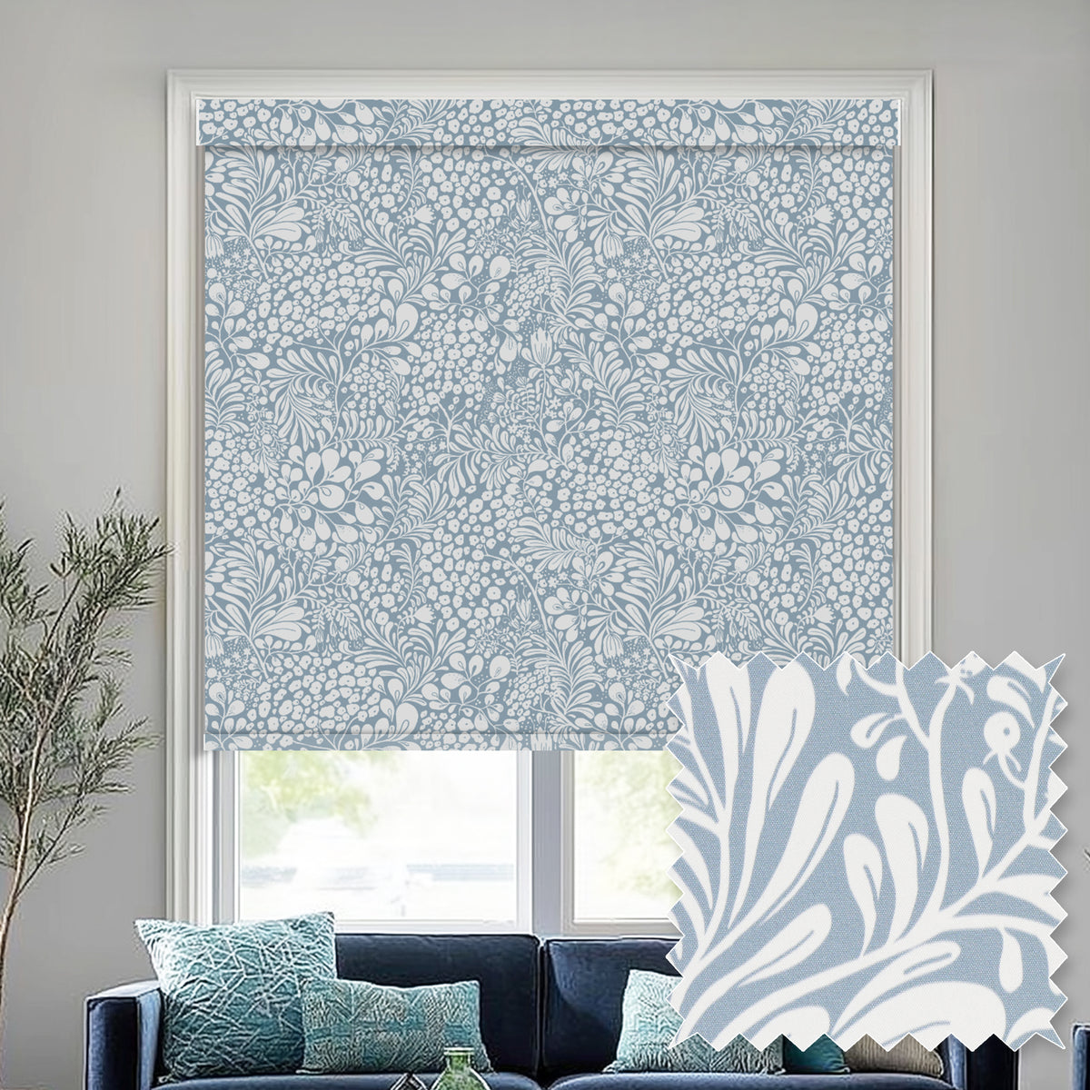 Summer Berry Rain Blackout Roller Shades