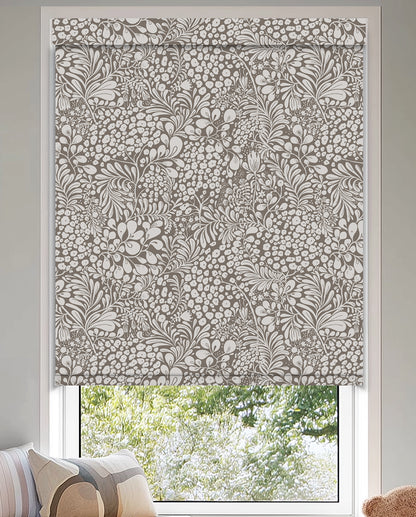 Summer Berry Mocha Blackout Roller Shades
