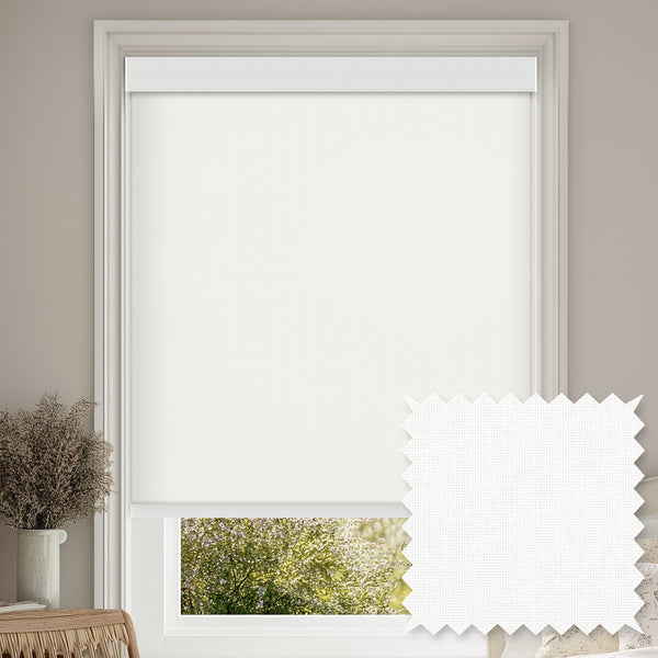 Tamora Bright White Light Filtering Roller Shades