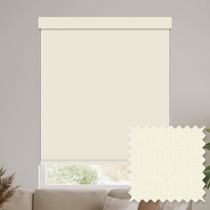 Tamora Cream Blackout Roller Shades